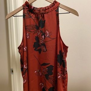 Red blouse for under blazer